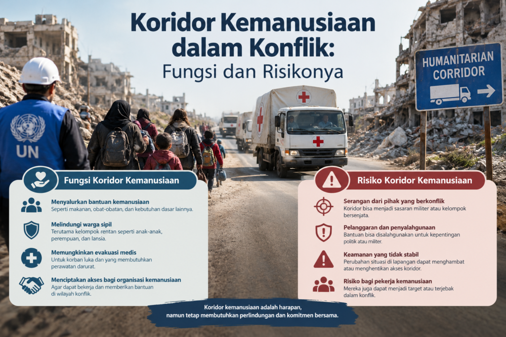 Koridor Kemanusiaan dalam Konflik: Fungsi dan Risikonya