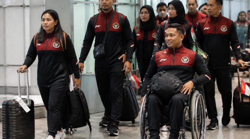 Kontingen Indonesia tiba di bandara Nagoya untuk mengikuti Asian Para Games 2026