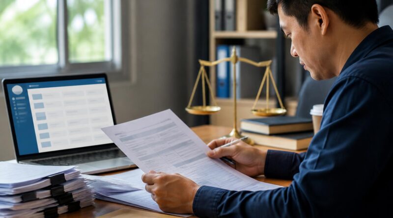 Warga memeriksa dokumen laporan harta kekayaan pejabat melalui komputer sebagai bagian dari pengawasan publik