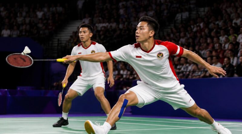 Pemain bulu tangkis Indonesia bertanding di arena internasional di Paris