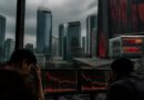 Suasana kawasan bursa dan gedung keuangan di Jakarta saat pasar saham mengalami tekanan tajam